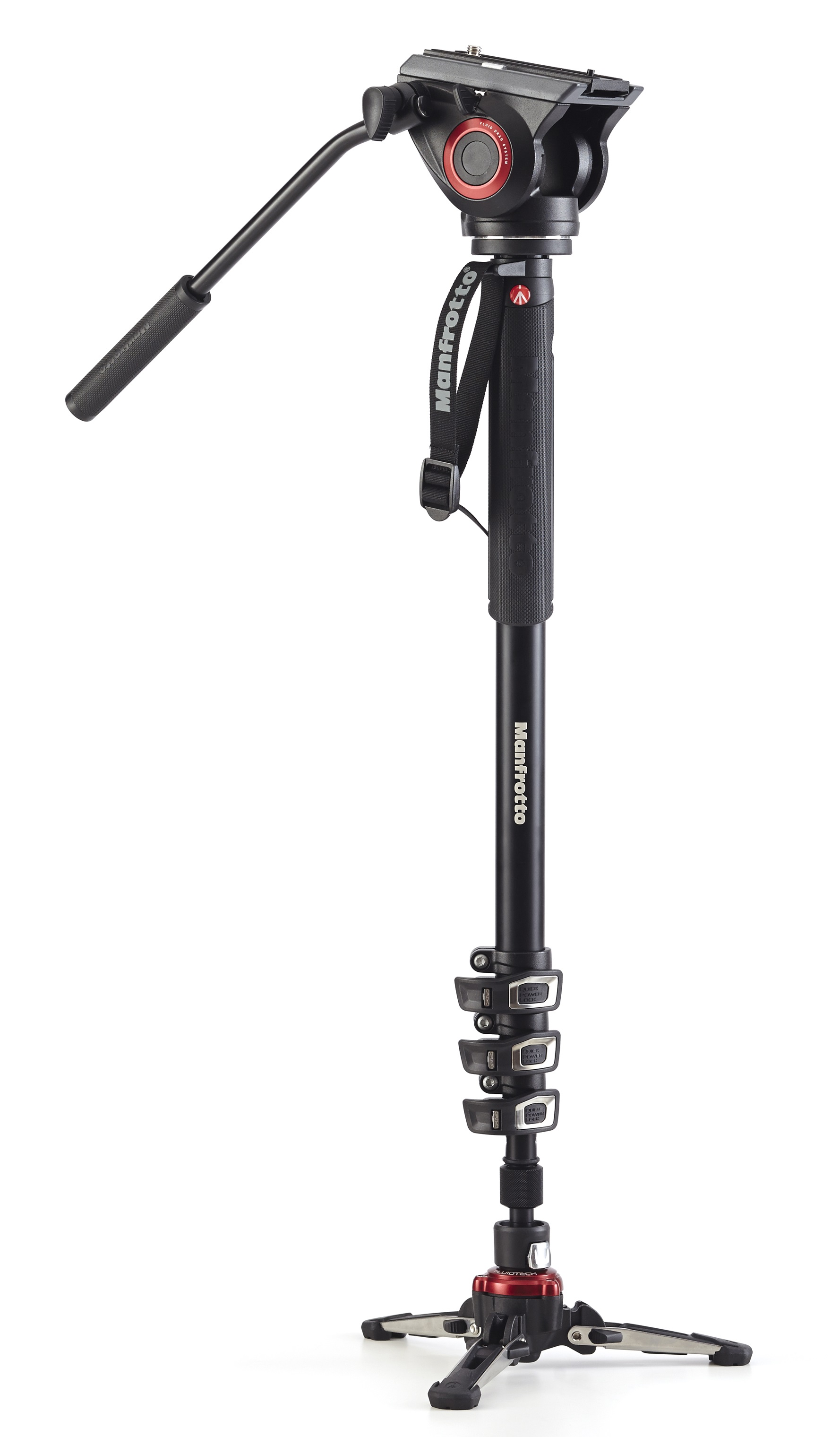 Amazon | Manfrotto 一脚 フルードビデオ一脚 4段 2WAY雲台